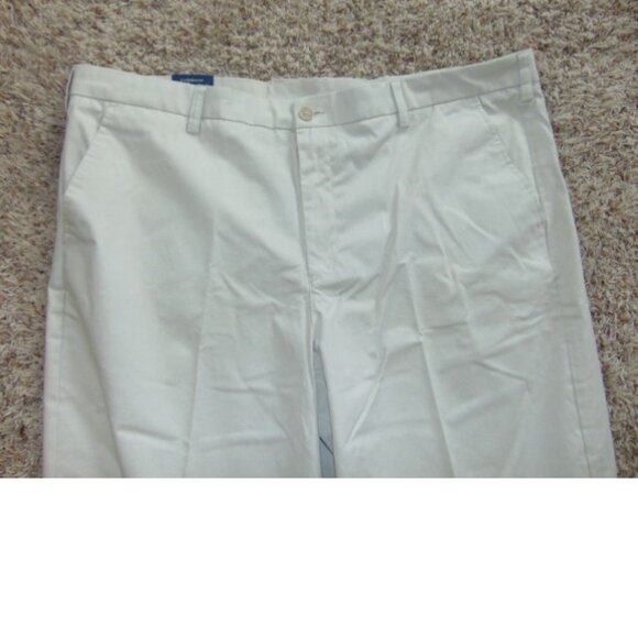 Mens Dress Pants 46x36 Croft & Barrow Beige Classic Easy Care Stretch Flat Front - Picture 3 of 6